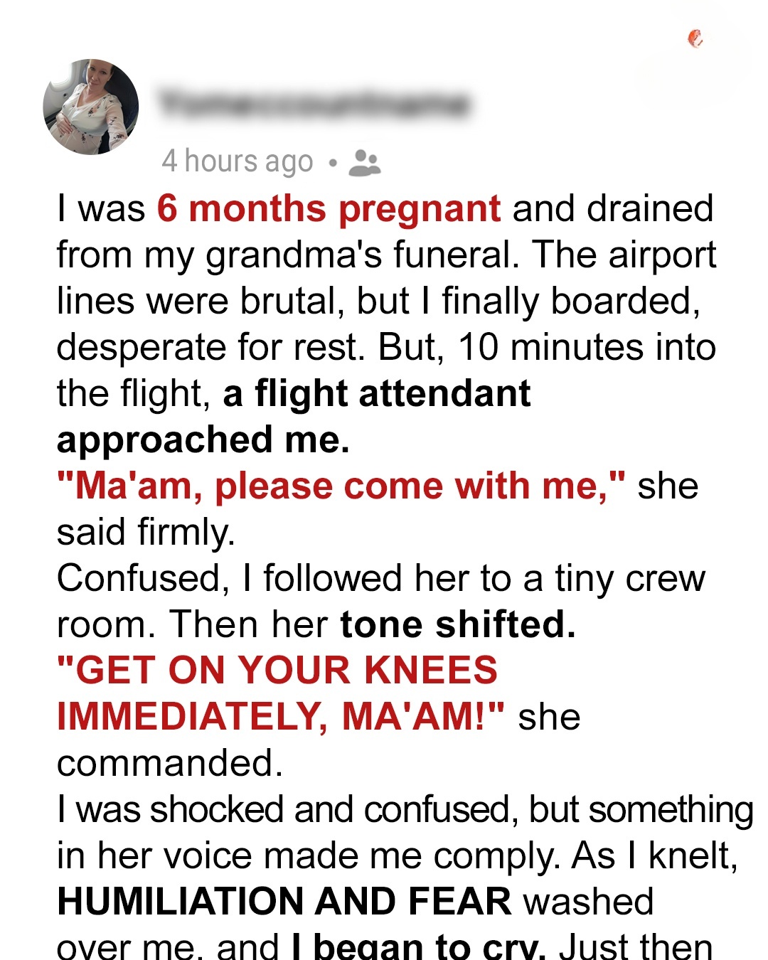Flight Attendant Forced Me to Knee – The Daily Beat