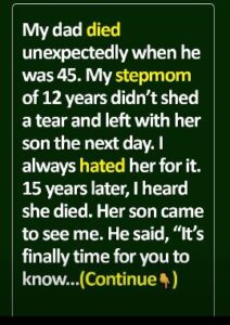 Unraveling the Truth: A Stepmother’s Hidden Love Revealed After Years